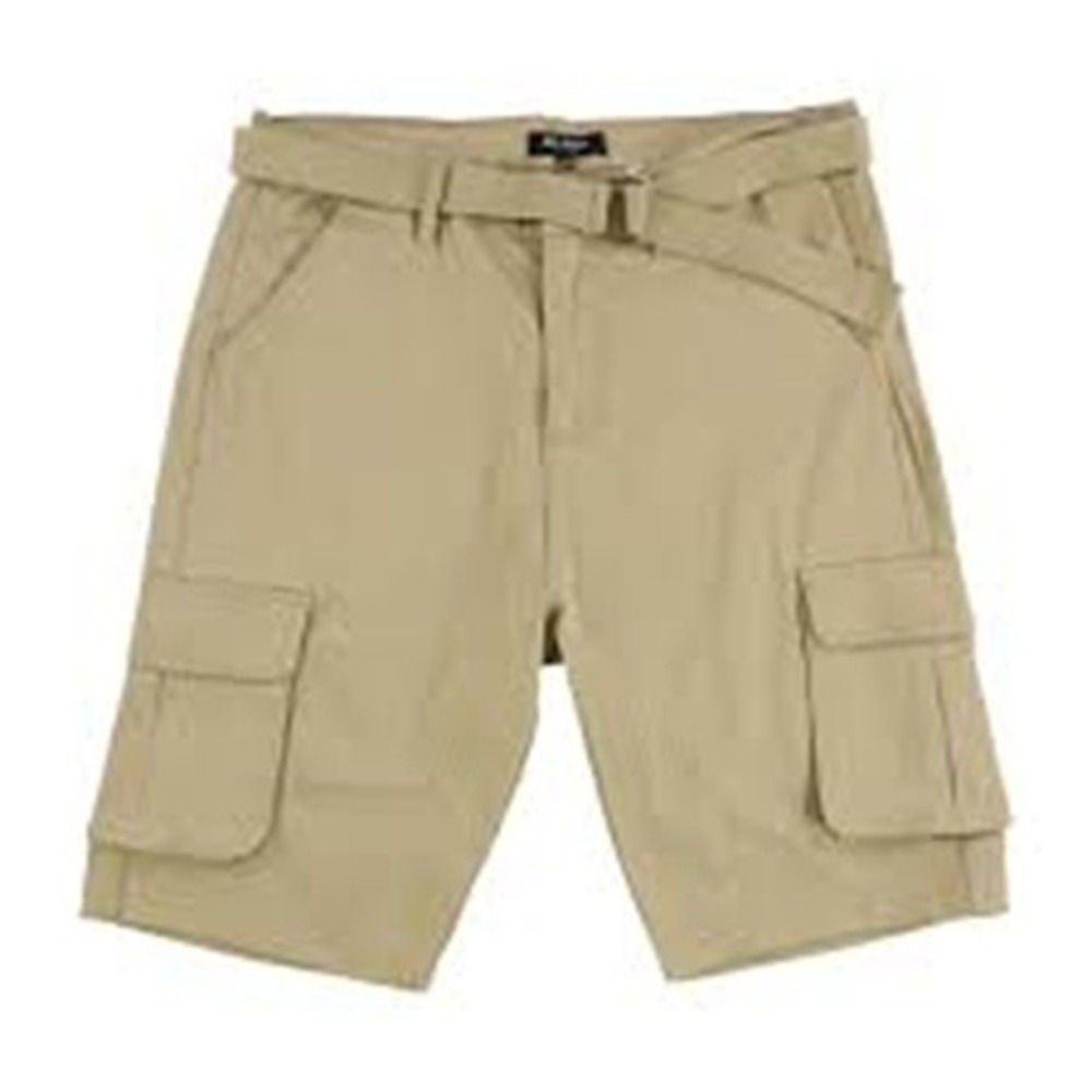 Blu Rock Men's Cargo Shorts,‎ Stone, Size 38, 24 in long